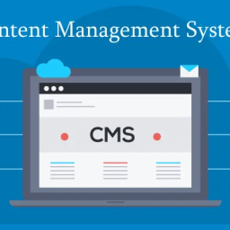 Stop Managing Content, Start Mastering Your Digital Experience: The NiCREST Guide to Choosing a Modern CMSGuide to Choosing the Right Content Management System (CMS) 15 Content Management System (CMS) diagram showing a laptop screen with 'CMS' and content files (documents, graphs, images, shopping cart) flowing around it, symbolizing centralized content creation and distribution.